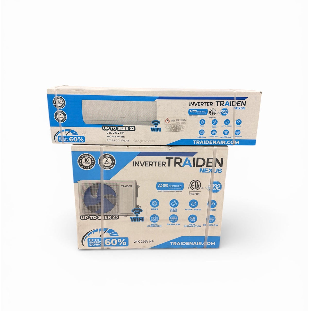 2TON BTU 23 SEERS INVERTER TRAIDEN MINI SPLIT AHRI CERTIFIED