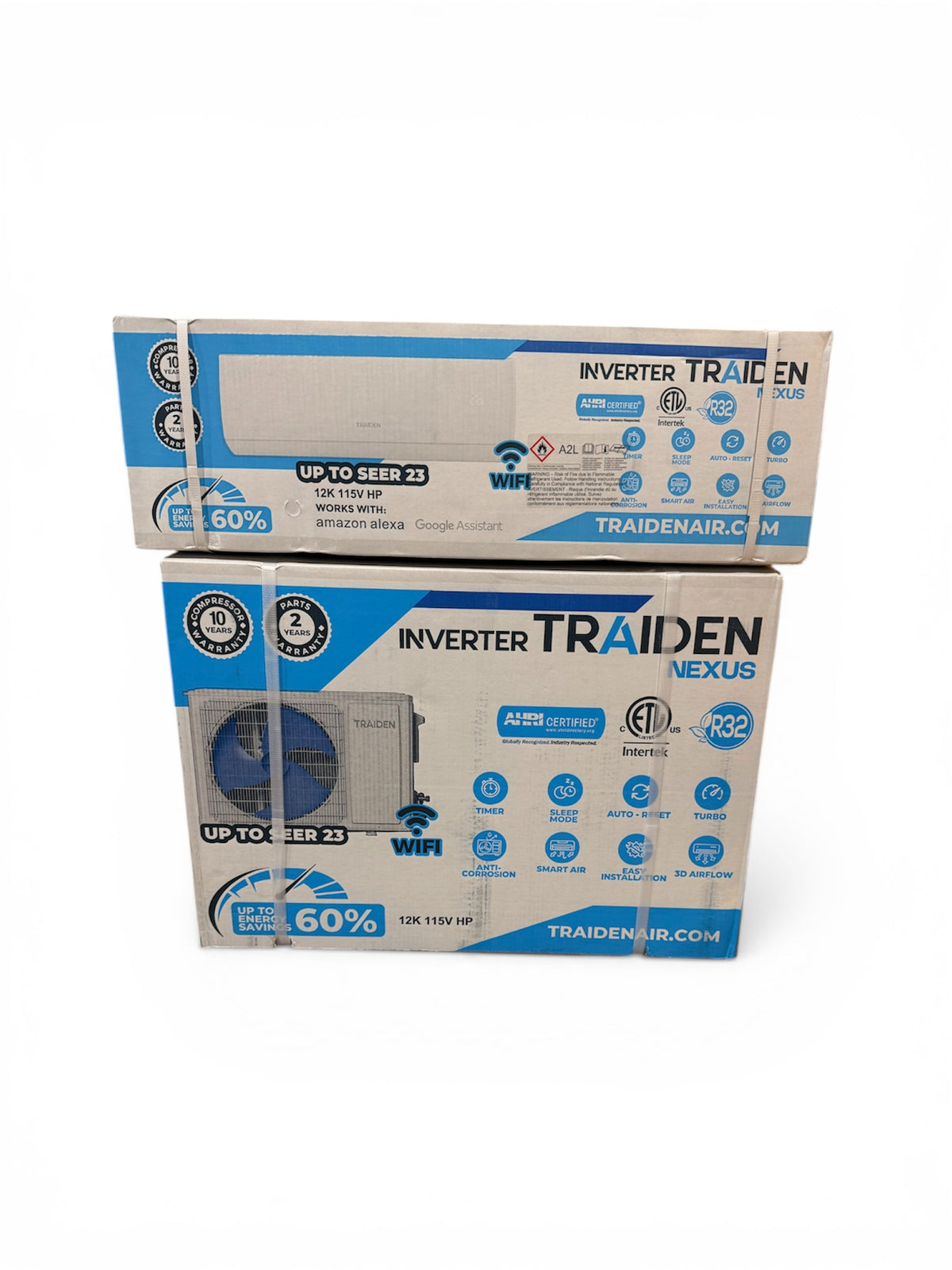 1TON 23 SEERS INVERTER TRAIDEN MINI SPLIT AHRI CERTIFIED