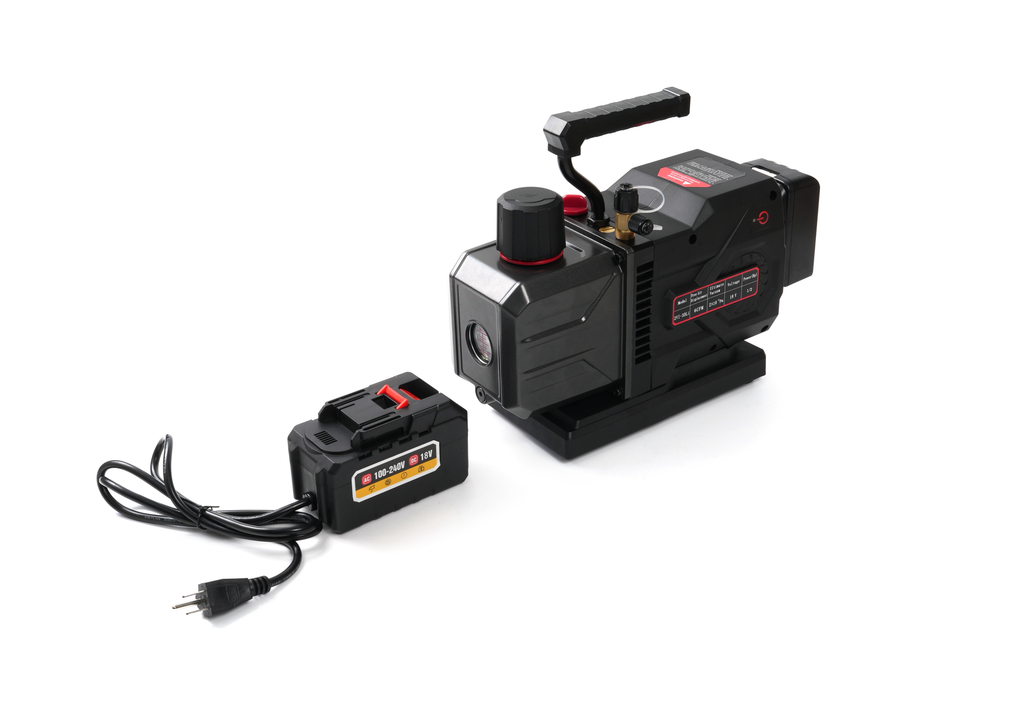 R32 VACUMM PUMP WITH PORTABLE BATTERY